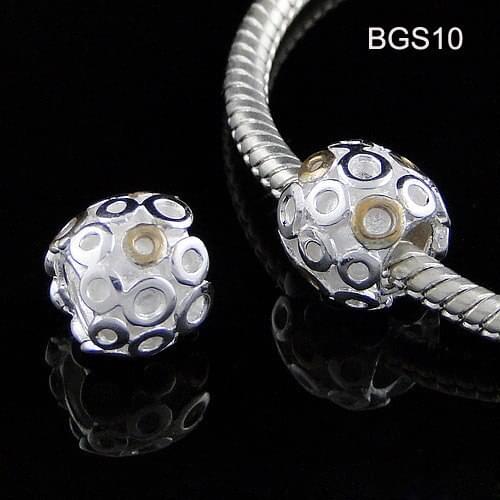 Wholesale 20pcs/lot Mix Styles Authentic 925 Sterling Silver European Charm Beads For DIY European Jewelry BGS01