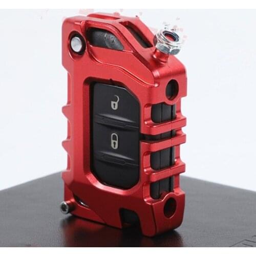 Car Remote Key Case Protective Cover Fit For Jeep Wrangler JL 2018-2020
