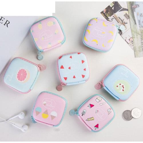1PCS Earphone Case Storage Carrying Hard Bag Headphone Stand For Headset Earbuds Memory Card Money Key Case Organizer