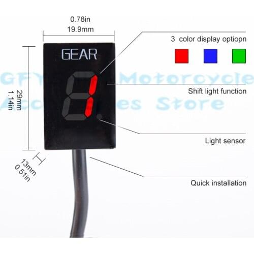 Moto 1-6 Level Speed Digital Meter for Honda VRF750 VFR 750 1994 1995 1996 1997 Motorcycler Gear Indicator Motobike Accessories