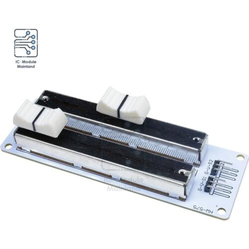Double Row Sliding Potentiometer 10K Analog Sensor Mixer Module Linear Sliding Resistance For Arduino White Potentiometer