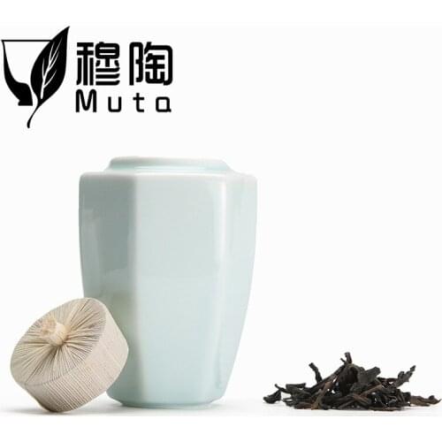 Altered Flambed glaze Jar Tea Box Canister ceramics Porcelain candy jar ceramic sealed tank tea caddy chinese large container