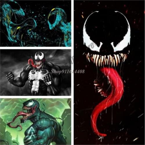 Venom Deadly Canvas Painting Wall Art Nordic Marvel Superhero Movie Posters Prints Wall Pictures for Living Kids Home Decoration