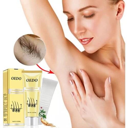 OEDO Ginseng Hair Removal Cream Painless Hair Remover Armpit Legs Arms Skin Care Body Care Depilatory Cream 40 g For Men Women