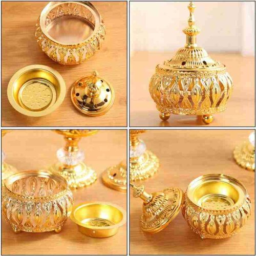 Middle Eastern European Style Creative Incense Burner, Metal Craft Decoration, Wedding Gift, Home Simplicity