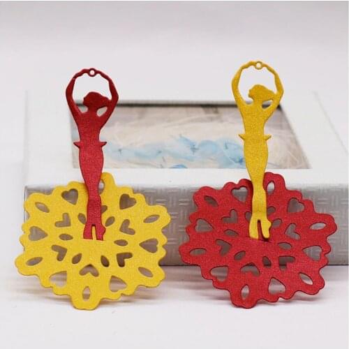 Dancing Ballerina Metal Cutting Dies for Scrapbooking Album Paper Cards Decorative Crafts Embossing Making Template Stencil Dies