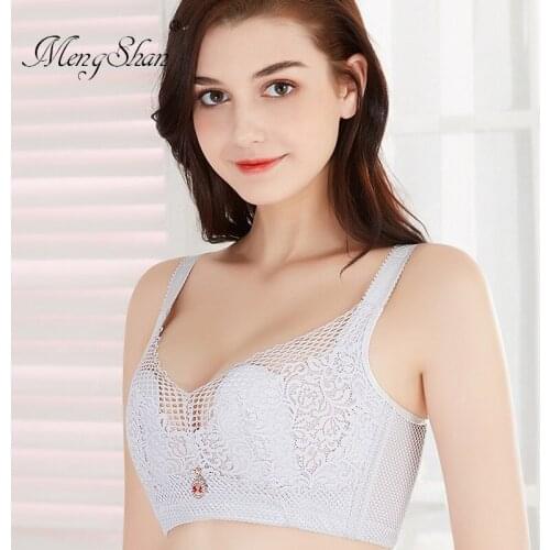 Underwear women Spongeless Bra Comfortable breathable CDE cup Gather sexy big size bra lingerie femme plus size bra 52E 120E
