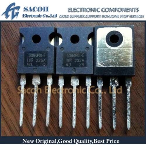 Free Shipping 10Pcs IRGP50B60PD1-EP IRGP50B60PD-E GP50B60PD1-E 50B60PD1-E 50B60PD1 TO-247 45A 600V Power IGBT