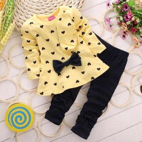 Clothing 2021 Autumn Spring Baby Girls Clothes Long Sleeve Pants 2pcs Kids Outfits Suit For Baby Boys Sets Newborn Clothes