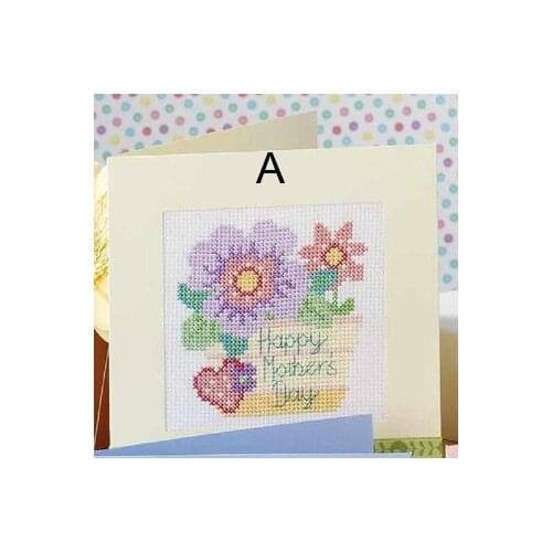 DIY greeting card with special handicraft art popular Full Set cross stitch greeting card Cake, special birthday gift 2CD022