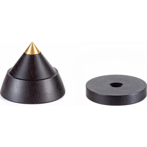 Preffair 23mm*19mm Ebony tube amp speaker amplifier CD HIFI shock spikes diy amplifier wood feet spikes self-adhesive