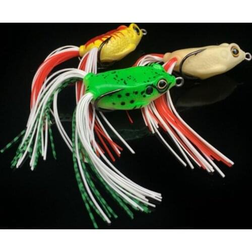 Soft Frog Lure Silicone Bait 4cm 5.5g Fishing Lure Wobblers Artificial Baits