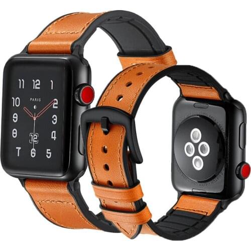 Strap For Apple watch band 44mm 42mm iWatch band 40mm 38mm series 3 4 5 se 6 leather smart watch correa bracete apple watch band
