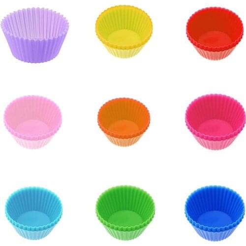 Silicone Cake Mold Round Shaped Muffin Cupcake Baking Molds Kitchen Cooking Bakeware Maker DIY Cake Decorating Tools #2