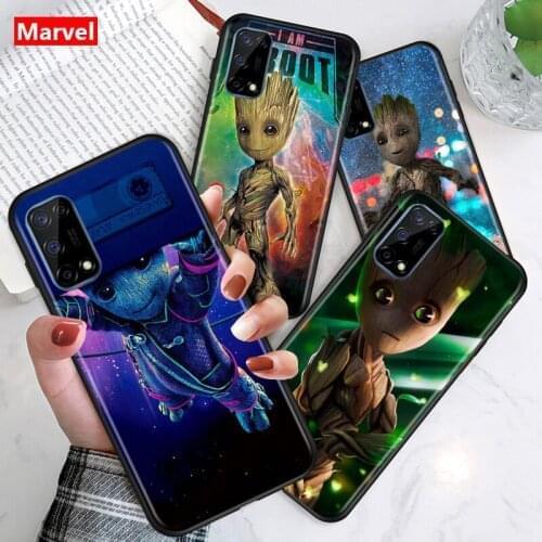 Marvel Super Hero Avengers Groot For Huawei Honor V9 Play 3E 8S 8C 8X MAX 8A Prime 8 7S 7A Pro 7C TPU Silicone Black Phone Case
