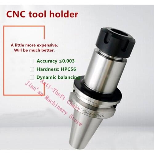 Precision BT ER BT30 BT40 BT50 knife shank ER16 ER20 ER25 ER32 knife shank for CNC machining center spindle tool holder