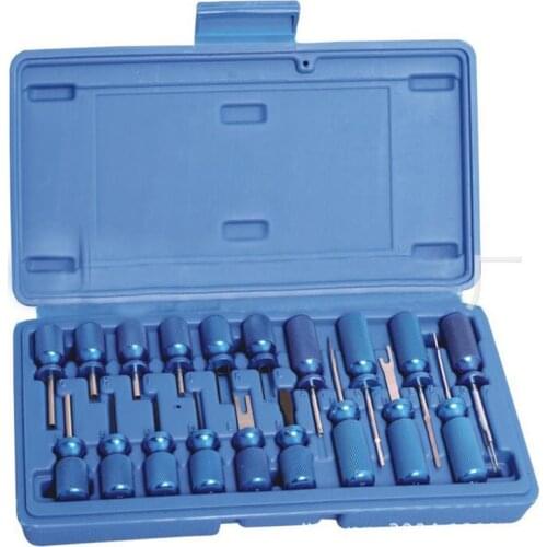 19pc Universal Connector Release Master Electrical Terminal Block Tool Kit