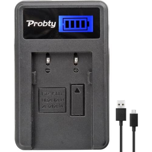 Probty NB-2LH NB-2L NB 2L LCD USB Charger for Canon Elura 85 90 MV800 800i 900 920 EOS 350D 400D PowerShot G7 G9 S70 S80 R100