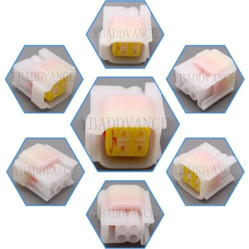 White Color Female Connector 4 Pin Waterproof With Terminals For Car