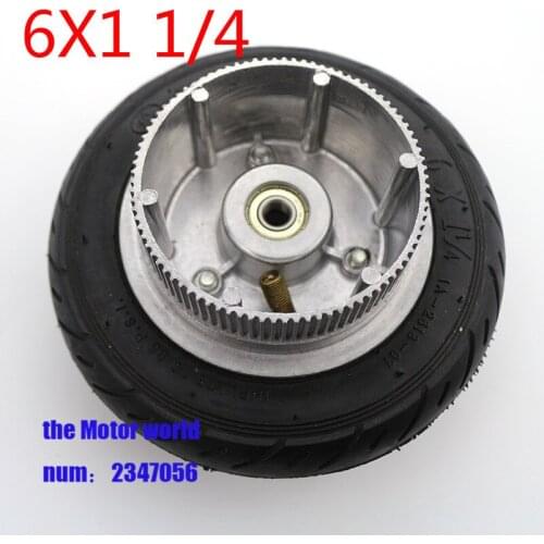 6x1 1/4 tyre wheel 150MM Scooter Wheel Aluminium Hub Inner Tube wheel Electric Scooter 6 Inch Pneumatic Tire Electric scooter