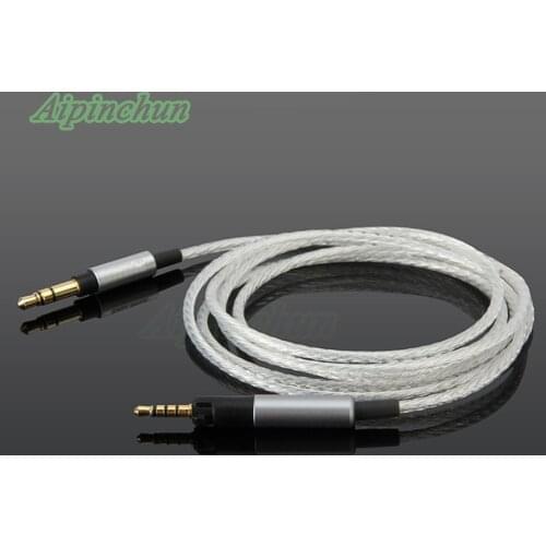 Aipinchun 3.5mm to 2.5mm Headset Replacement Audio Silver-Plated Cable Cord For Sennheiser Headphone HD598 HD595 HD558 HD518