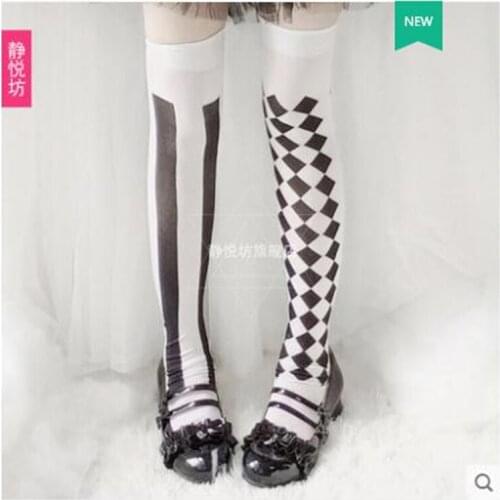 Halloween Accessories Props Lolita Clown Cosplay Socks Accessories Fancy Dress Stockings H