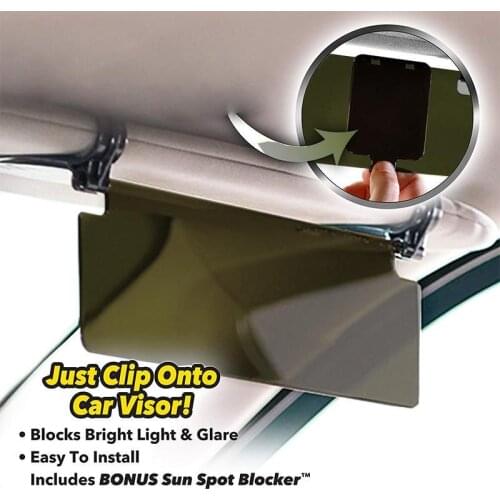 Automobile Sunshade And Anti Glare Mirror Car Sunshade Day and Night Sun Visor Anti-dazzle Goggles Clip-on Driving Vehicle Shiel