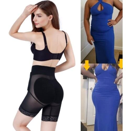 Women High Waist Trainer Control Panties Body Tummy Shaper Fake Ass Butt Lifter Hip Padded Enhancer Slim Thigh Trimmer Underwear