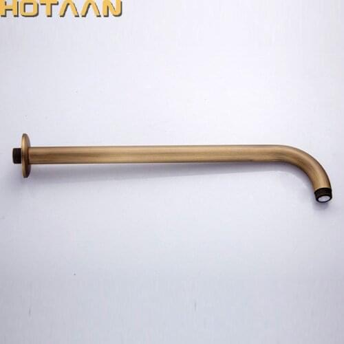 Dropshipping Brass Shower Accessories Antique Brass Fnish Wall Mounted Bathroom Bathtub Shower Arm 37cm Chuveiro YT-5130-A