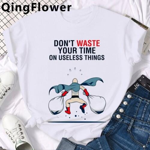 One Punch Man Anime t-shirt summer top male graphic tees couple white t shirt japanese plus size t-shirt kawaii