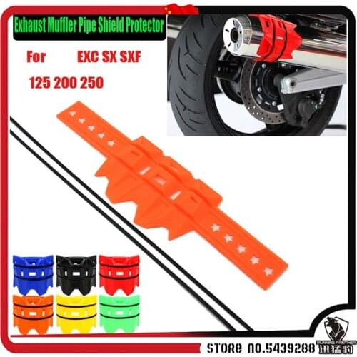 Exhaust Muffler Pipe Shield Protector Guard For EXC SX SXF 125 200 250 Exhaust & Exhaust Systems