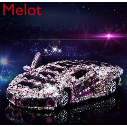 High-End Luxury Car Diamond Car Model Perfume Car Perfume Holder Car Decoration Home Decoration Accessories For Living Room