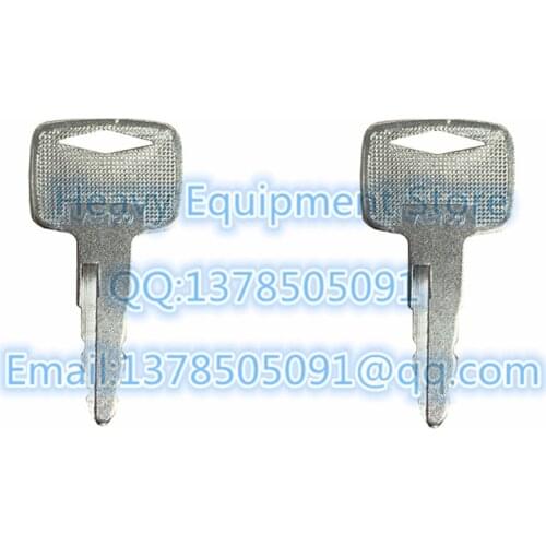 2 PCS A5160 Ignition Key For Mitsubishi For Caterpillar Forklift 91A07-01910 Lift Truck