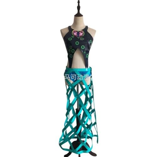 2021 JoJos Bizarre Adventure Jolyne Cujoh Cosplay Jolyne Kujo Cos Costume Halloween Party Uniform Outfit Custom Made Any Size