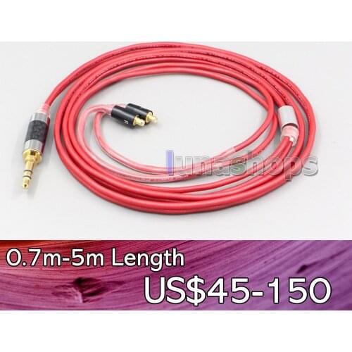 LN007022 2.5mm 4.4mm XLR 3.5mm 99% Pure PCOCC Earphone Cable For Acoustune HS 1695Ti 1655CU 1695Ti 1670SS