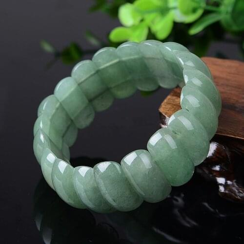 Natural Stone jade Bangle Charms Bracelet Fashion Jewelry For Women and Men Lucky Gifts
