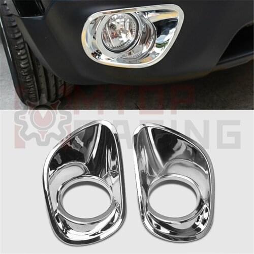 Front Fog Lamp Light Bezels Cover Outer Trim For Jeep Patriot 2011 2012 2013 2014 2015 2016 EU Version