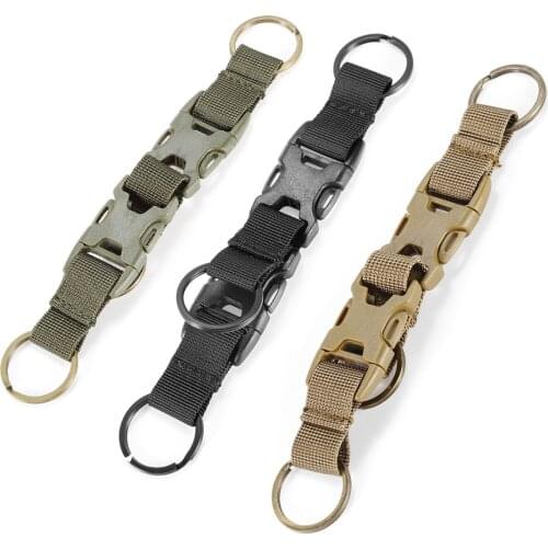 Outdoor Tactical Military Hike Camp Buckle Carabiner Belt Locking Key Chain Clip Quick Release Replacement Backpack Pack