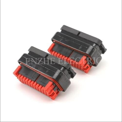 1set 776164-1 new energy vehicles car female wire connector 35 Pin ECU terminal Plugs socket Fuse box Wire harness Soft Jacket