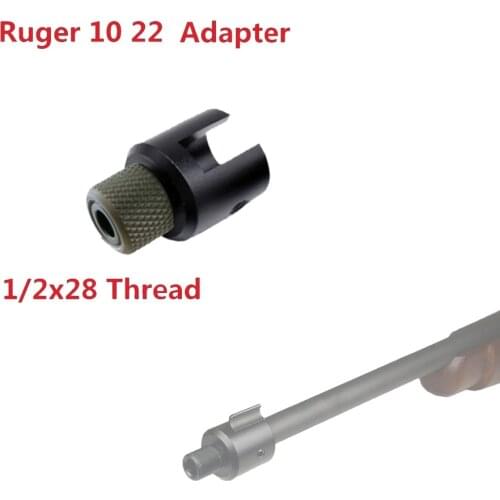 Barrel End Thread Protector for Ruger 10 22 10/22 Muzzle Brake Adapter 1/2x28 & 5/8x24 Combo .223 .308 Alloy Aluminum Black