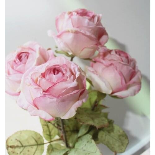 Resurrecting ancient ways to imitate flower romantic edge pink rose sitting room puts false flower table decoration silk flower