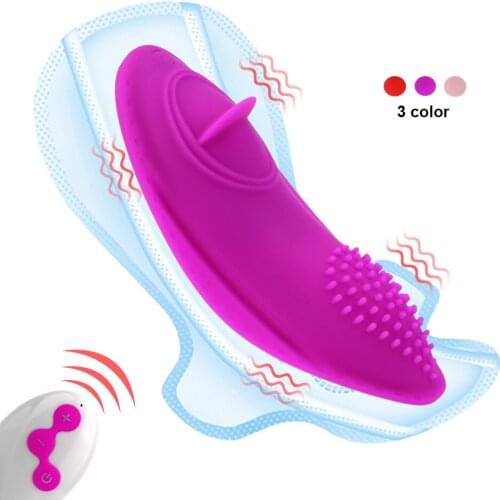 Panties Licking Vibrators Women Clitoris Licks Nipple Anal Massager Spikes Female Masturbator Wireless Erotic Toys For Sex Shop