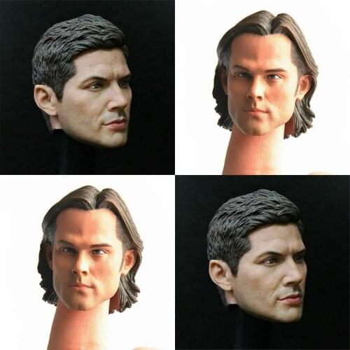 1/6 Dean & Sam Winchester Brothers Male Head Sculpt for 12" Inches Male Action Figure Body Jensen Ackles & Jared Padalecki