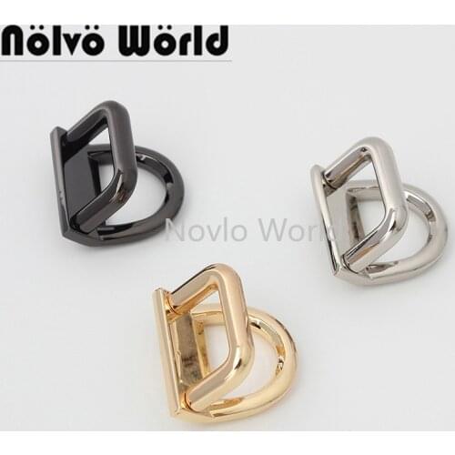 10-50 pieces 4 colors 25*17mm metal small size hanger connector for DIY bags hanger connector purse accessories
