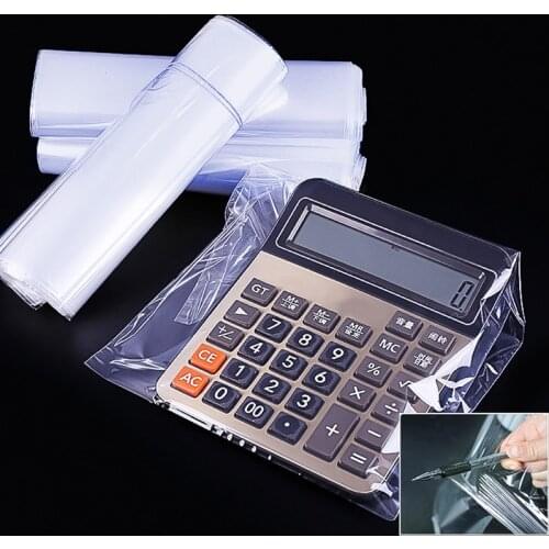 100 Pcs Heat Shrink Film Clear PVC Shrinkable Packaging Wrap Sealing Protector D1