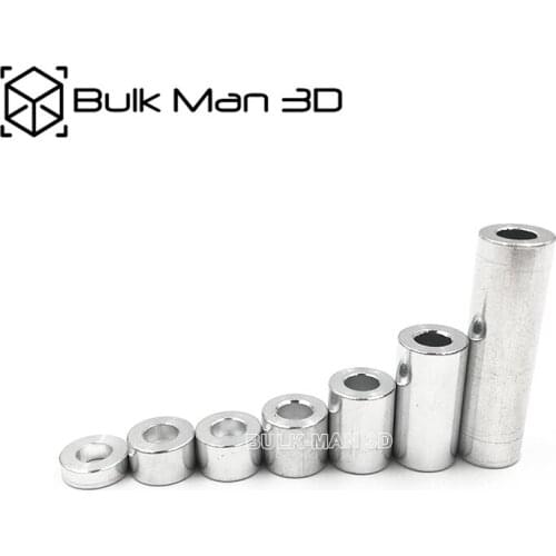 1000pcs/Lot Wholesale M5 Aluminum Spacer 13.2mm/20mm/30mm/35mm/1-1/2''mm/40mm High Precision Round Aluminum Spacer