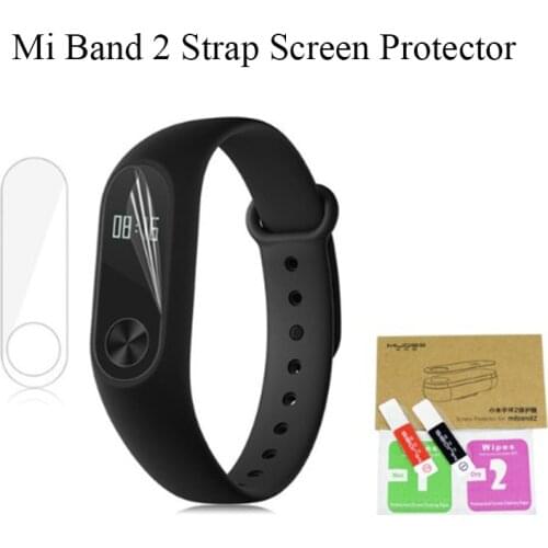 2pcs cases for Xiaomi Mi Band 2 Screen Protector Miband2 HD Ultra Thin Anti-scratch Film Soft film Band2 Full Screen cover
