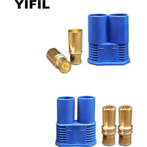 5/sets/lot EC8 Device Connector Banana Plug Male +Female Brass For Heavy Truck Car Jump Starter, Booster Car RC ESC LIP Battery