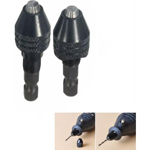 0.3-3.2mm Keyless Drill Chuck Screwdriver Impact Driver Adaptor 1/4 '' Hex Shank Drill Bit Tool Quick Change Convertor Adapter