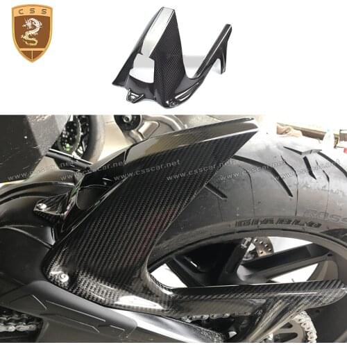 CSSCAR Motorcycle Accessories for 2009-2016 BMW S1000RR Black Dry Carbon Fiber Rear Hugger 3K Twill Weave s1000r Fairing Cowl